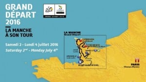 photo of map of manche for tour de france 2016